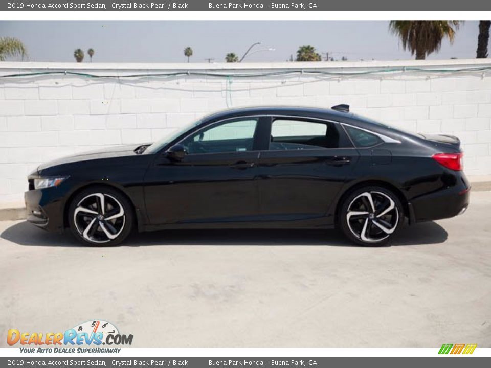 2019 Honda Accord Sport Sedan Crystal Black Pearl / Black Photo #8