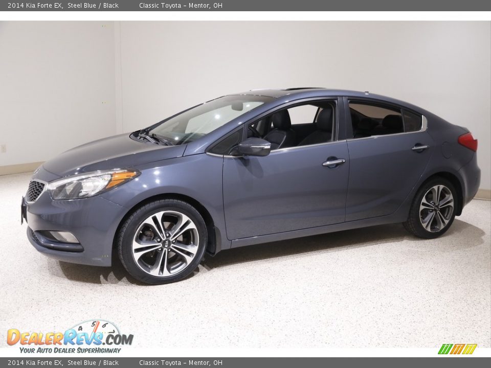 Steel Blue 2014 Kia Forte EX Photo #3