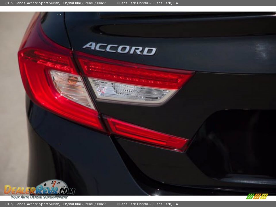 2019 Honda Accord Sport Sedan Crystal Black Pearl / Black Photo #10