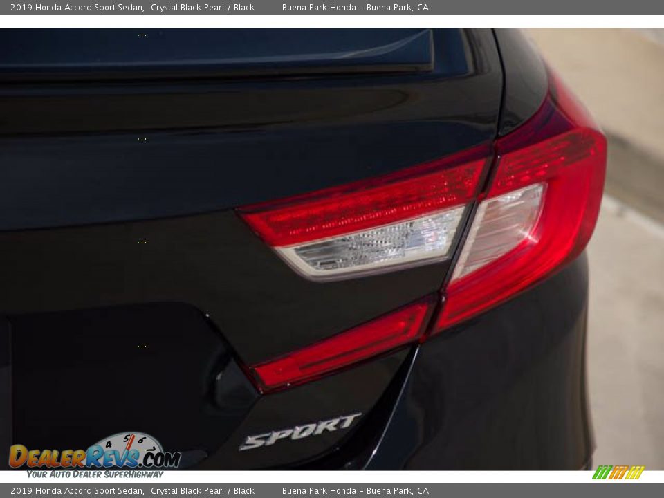 2019 Honda Accord Sport Sedan Crystal Black Pearl / Black Photo #11