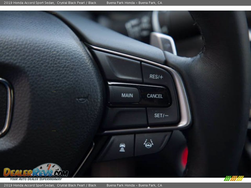 2019 Honda Accord Sport Sedan Crystal Black Pearl / Black Photo #15