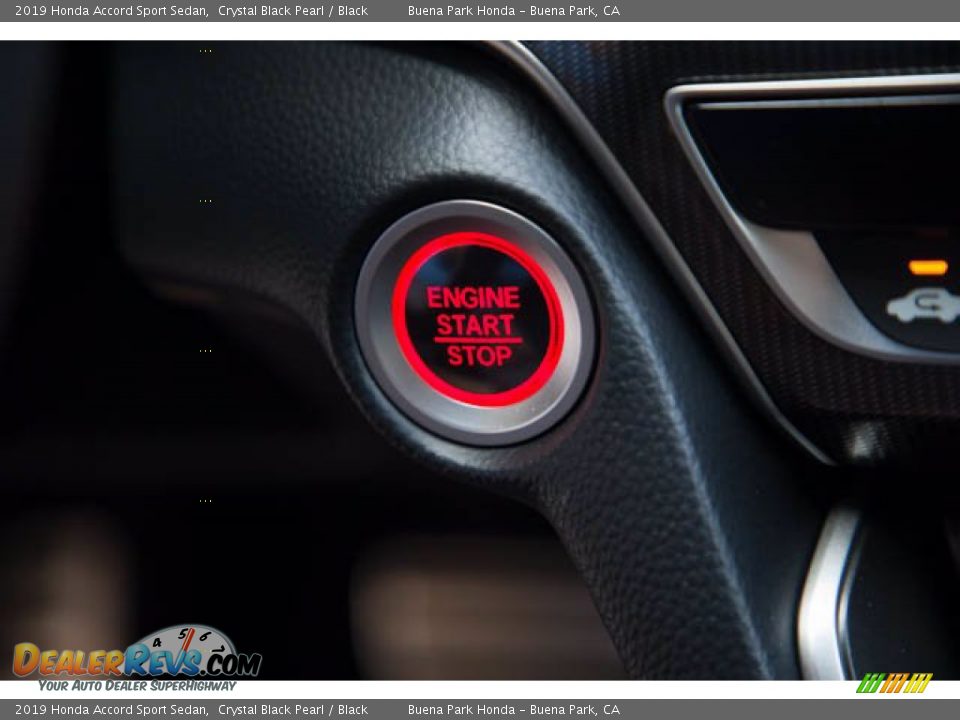 2019 Honda Accord Sport Sedan Crystal Black Pearl / Black Photo #16