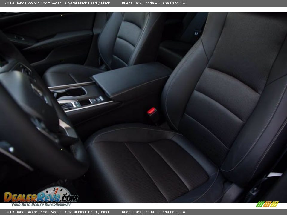 2019 Honda Accord Sport Sedan Crystal Black Pearl / Black Photo #18