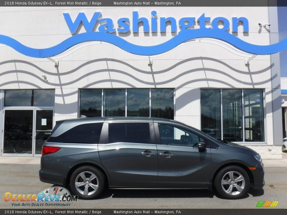 2018 Honda Odyssey EX-L Forest Mist Metallic / Beige Photo #2