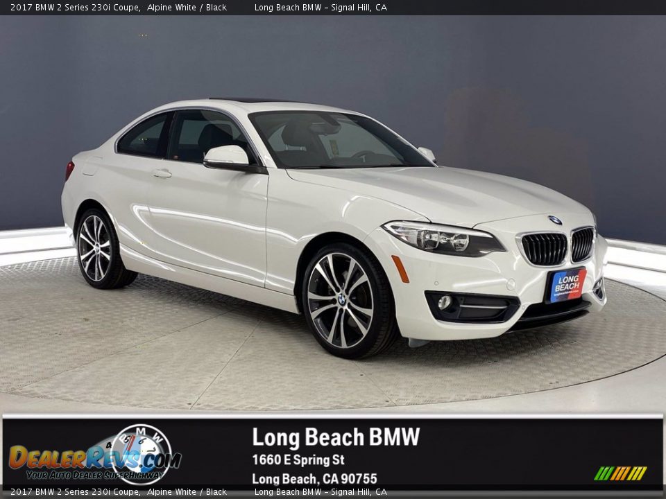 2017 BMW 2 Series 230i Coupe Alpine White / Black Photo #1