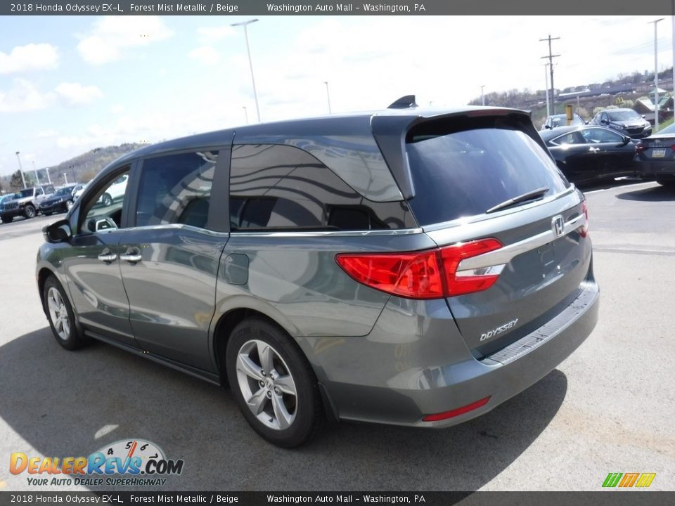 2018 Honda Odyssey EX-L Forest Mist Metallic / Beige Photo #8