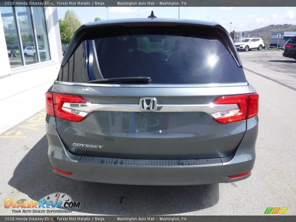 2018 Honda Odyssey EX-L Forest Mist Metallic / Beige Photo #9