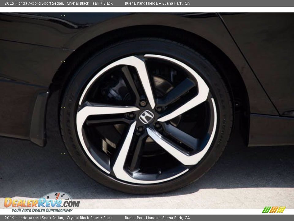 2019 Honda Accord Sport Sedan Crystal Black Pearl / Black Photo #34