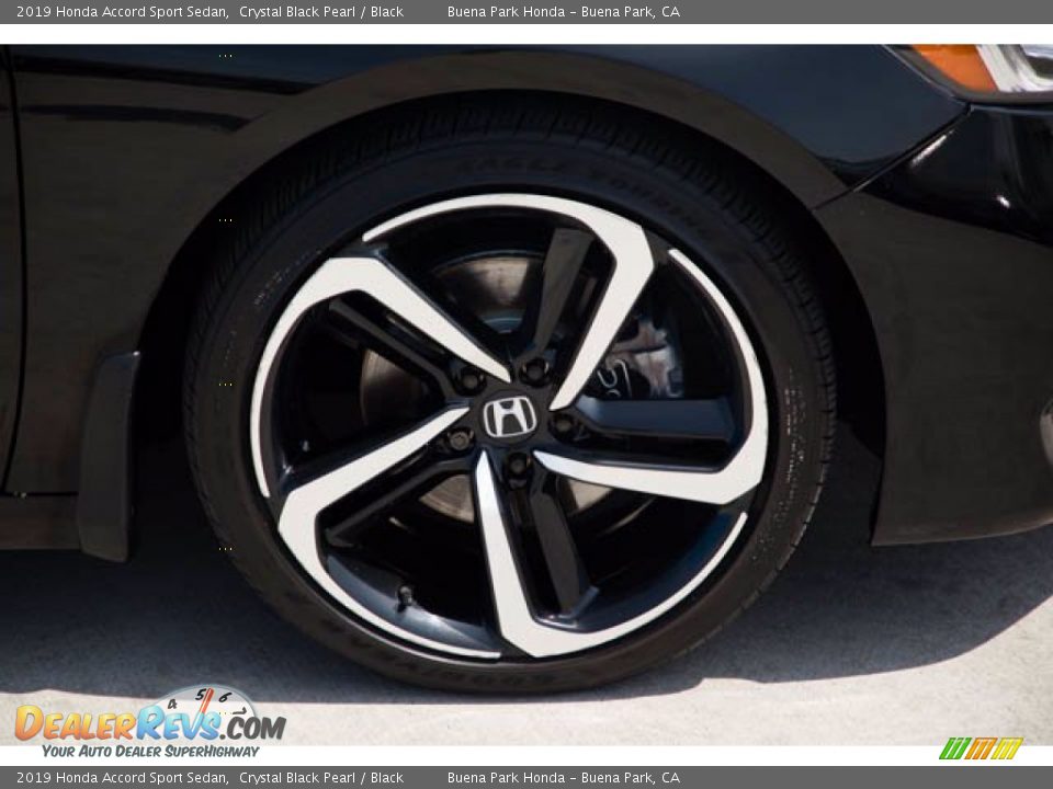 2019 Honda Accord Sport Sedan Crystal Black Pearl / Black Photo #35