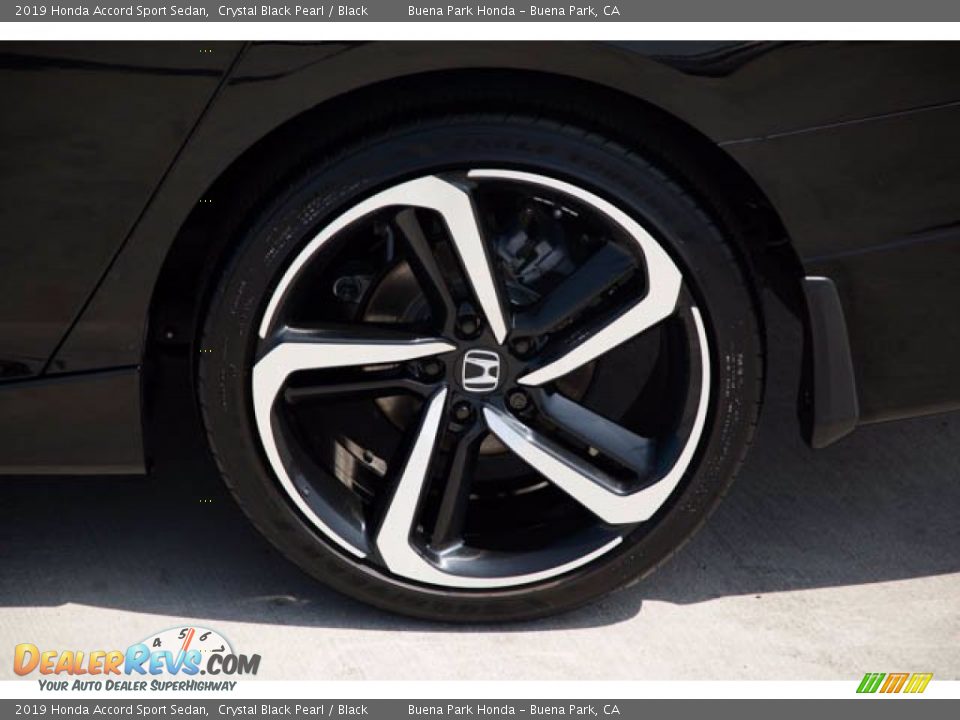 2019 Honda Accord Sport Sedan Crystal Black Pearl / Black Photo #36