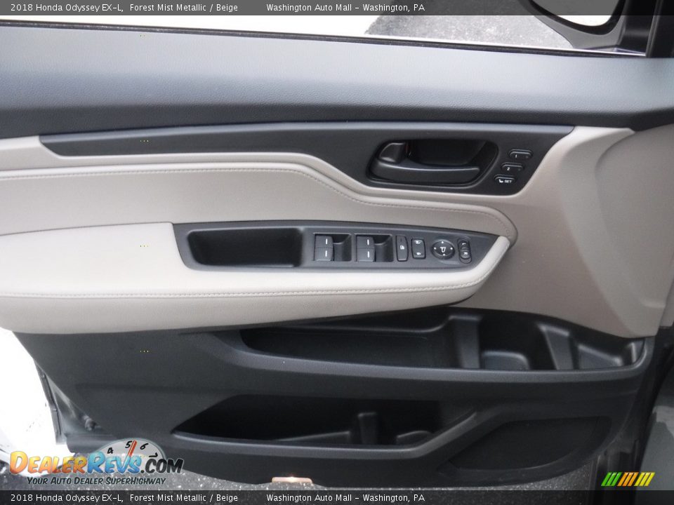 2018 Honda Odyssey EX-L Forest Mist Metallic / Beige Photo #15