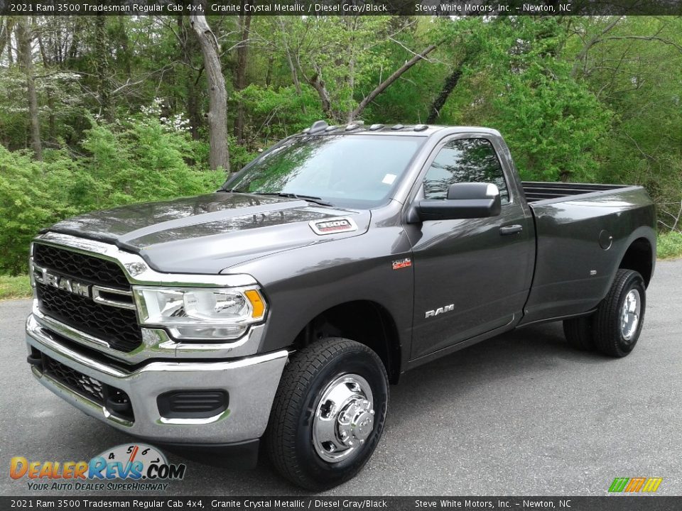 2021 Ram 3500 Tradesman Regular Cab 4x4 Granite Crystal Metallic / Diesel Gray/Black Photo #2