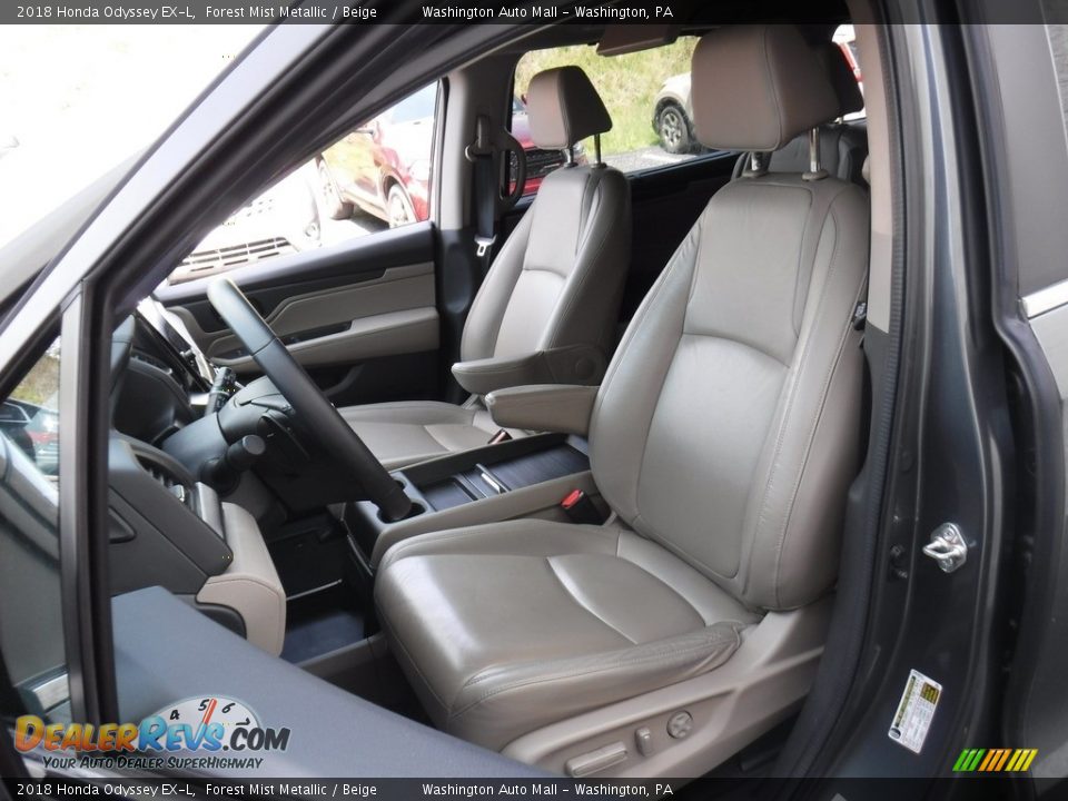 2018 Honda Odyssey EX-L Forest Mist Metallic / Beige Photo #18