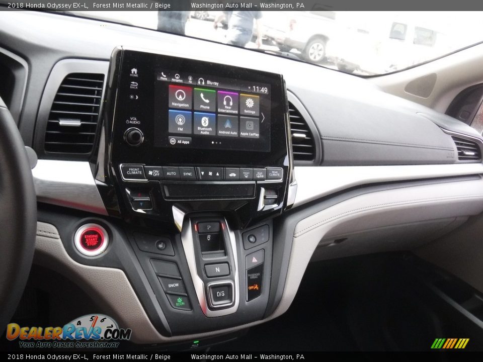 2018 Honda Odyssey EX-L Forest Mist Metallic / Beige Photo #19