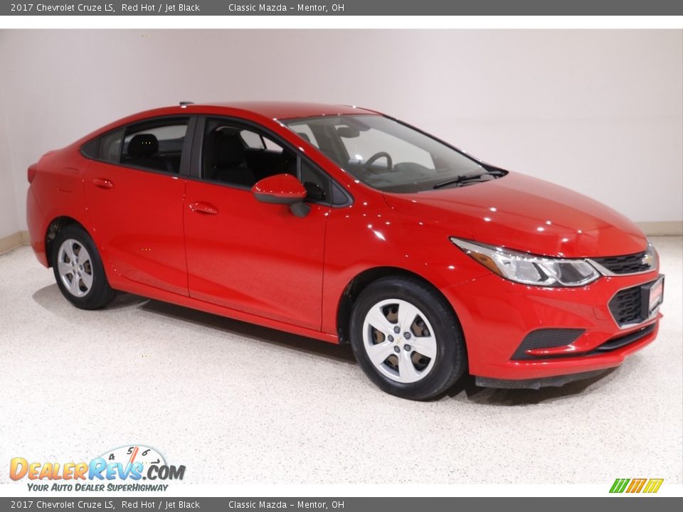 2017 Chevrolet Cruze LS Red Hot / Jet Black Photo #1