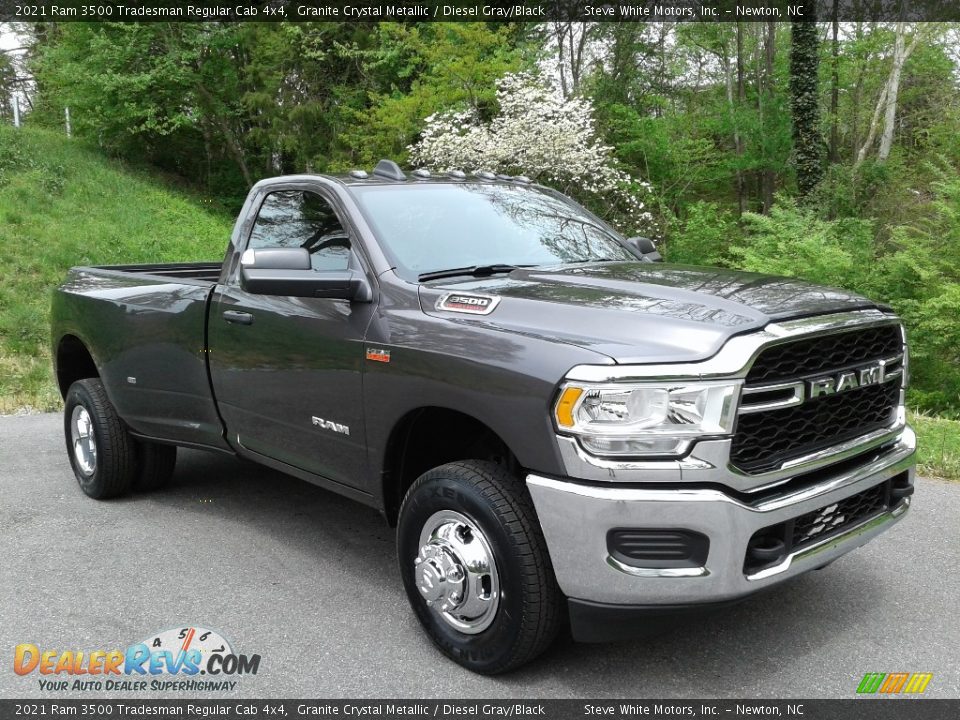 2021 Ram 3500 Tradesman Regular Cab 4x4 Granite Crystal Metallic / Diesel Gray/Black Photo #4