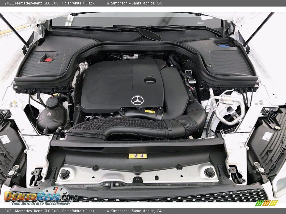 2021 Mercedes-Benz GLC 300 Polar White / Black Photo #8
