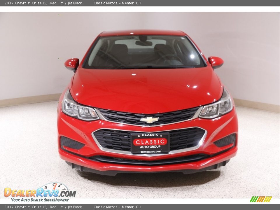 2017 Chevrolet Cruze LS Red Hot / Jet Black Photo #2