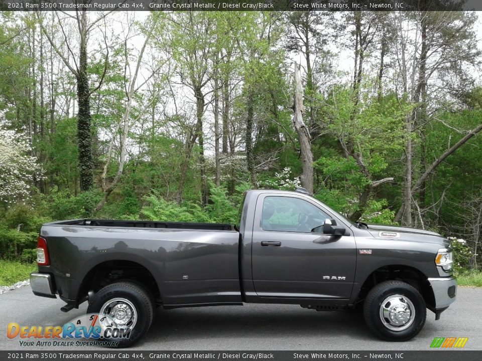 2021 Ram 3500 Tradesman Regular Cab 4x4 Granite Crystal Metallic / Diesel Gray/Black Photo #5