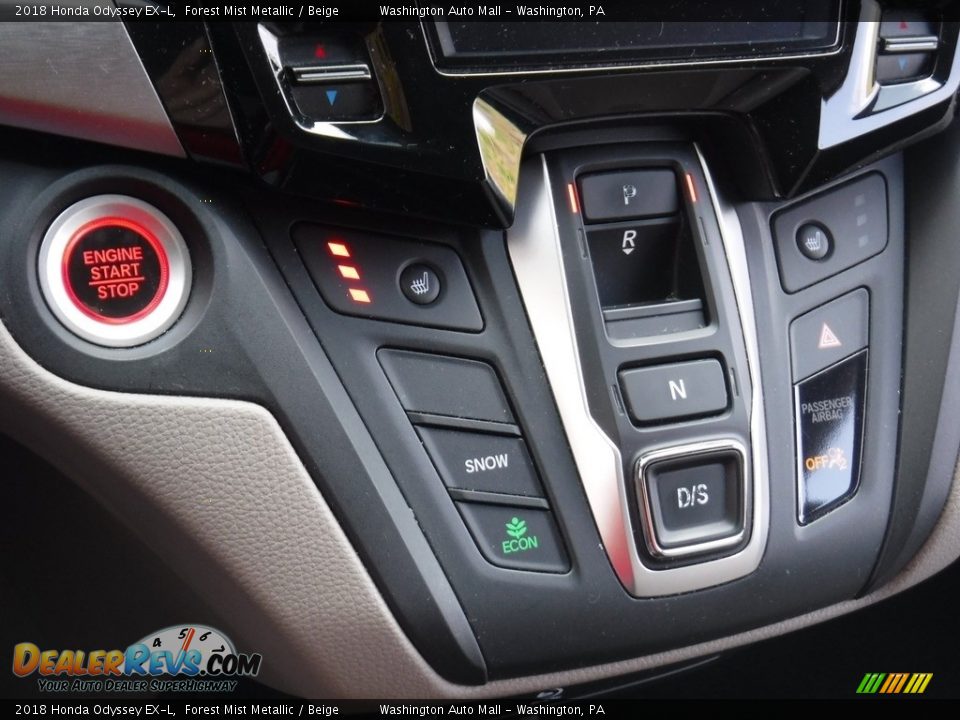 2018 Honda Odyssey EX-L Forest Mist Metallic / Beige Photo #22