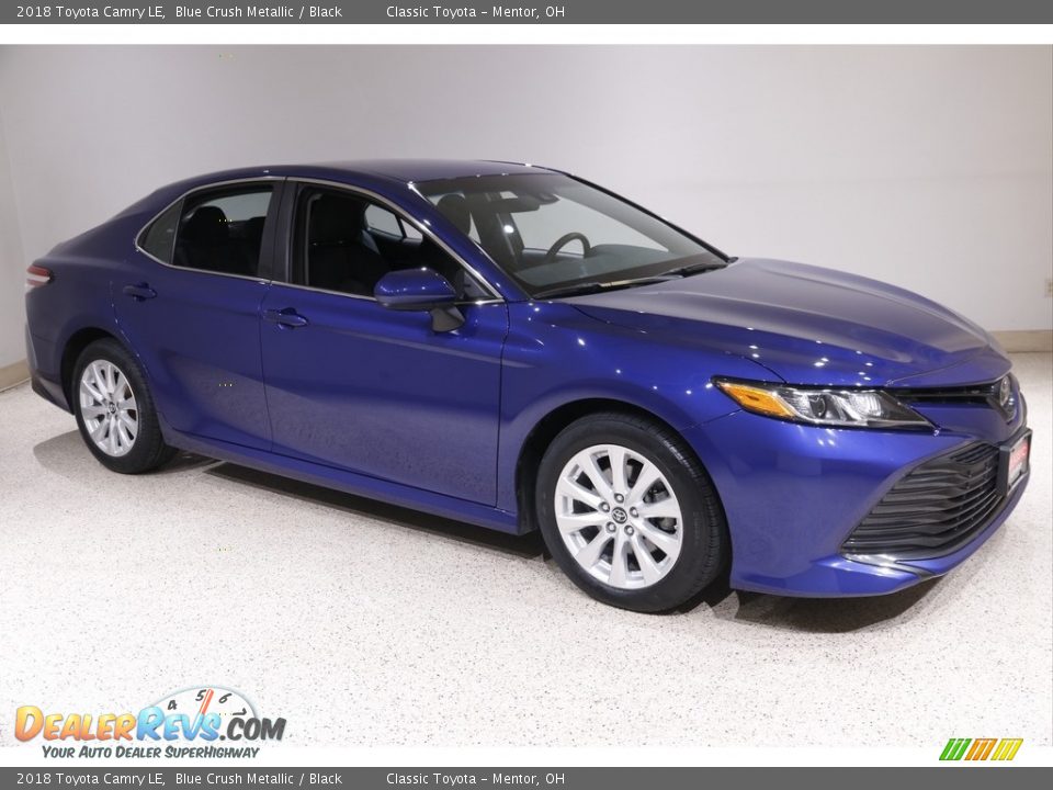 2018 Toyota Camry LE Blue Crush Metallic / Black Photo #1