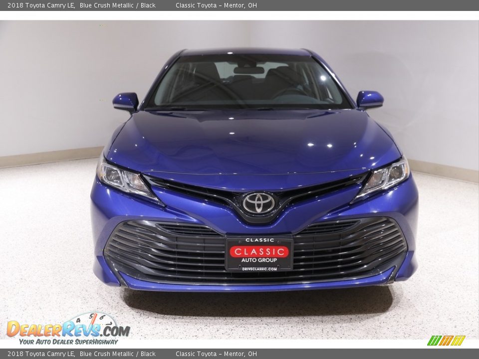 2018 Toyota Camry LE Blue Crush Metallic / Black Photo #2