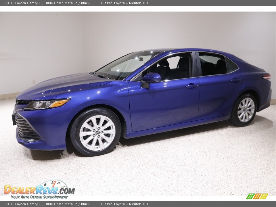 2018 Toyota Camry LE Blue Crush Metallic / Black Photo #3