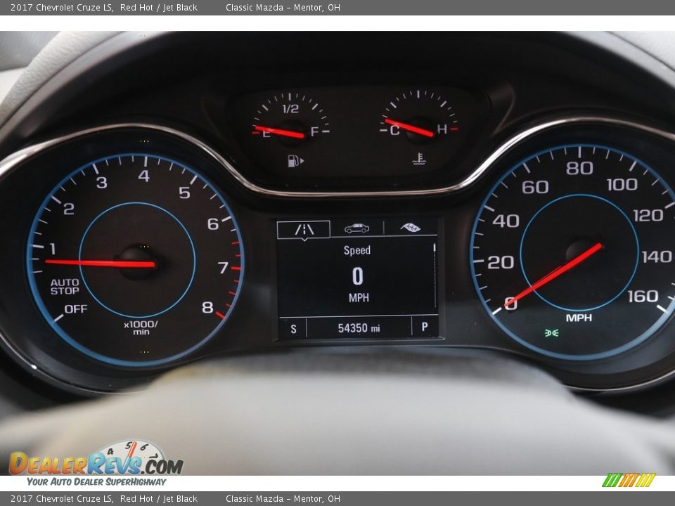 2017 Chevrolet Cruze LS Red Hot / Jet Black Photo #8