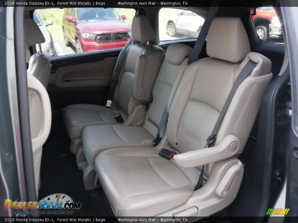 2018 Honda Odyssey EX-L Forest Mist Metallic / Beige Photo #27