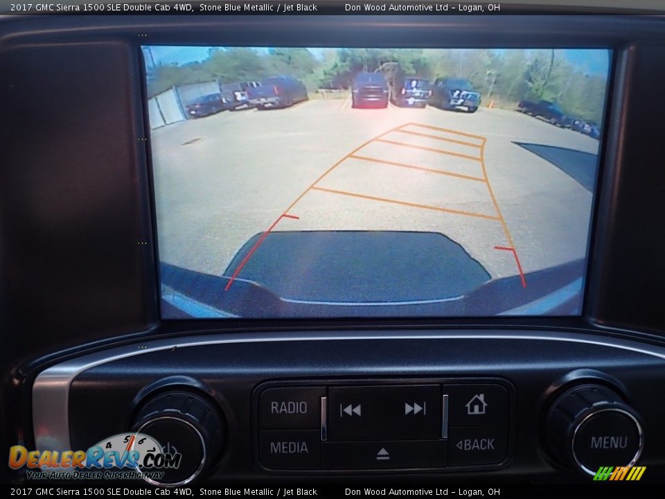 2017 GMC Sierra 1500 SLE Double Cab 4WD Stone Blue Metallic / Jet Black Photo #2