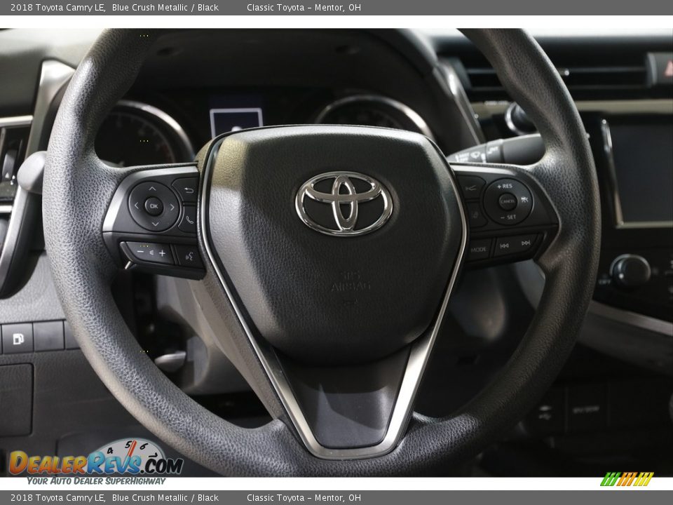 2018 Toyota Camry LE Blue Crush Metallic / Black Photo #7
