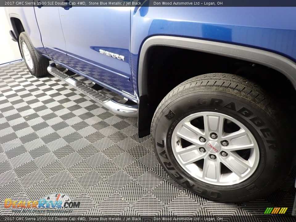 2017 GMC Sierra 1500 SLE Double Cab 4WD Stone Blue Metallic / Jet Black Photo #4