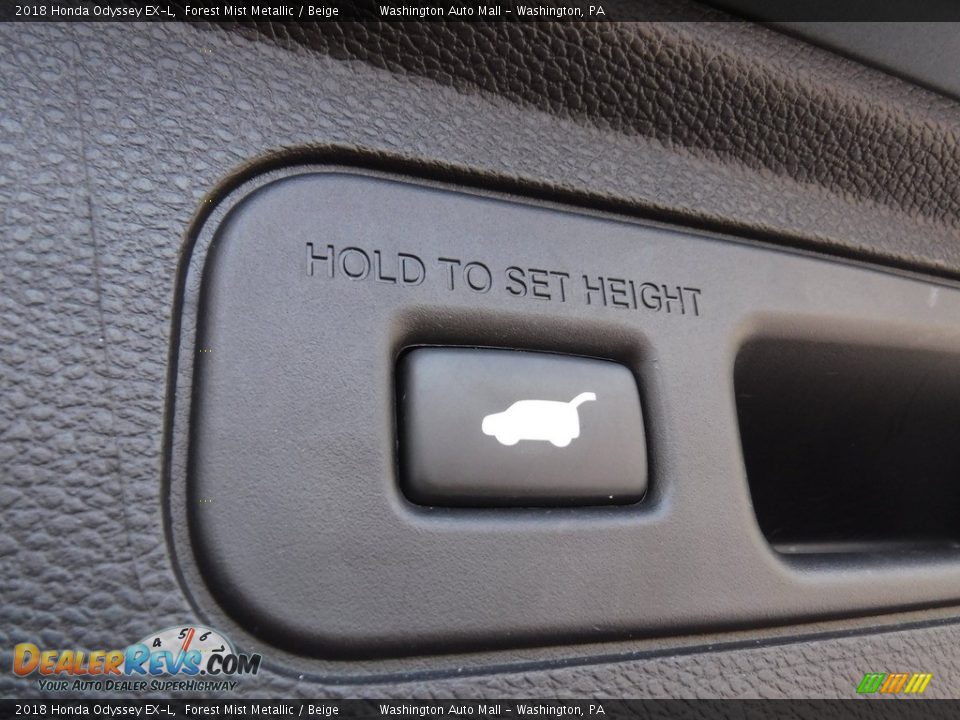 2018 Honda Odyssey EX-L Forest Mist Metallic / Beige Photo #31