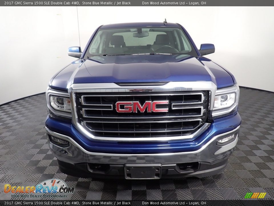 2017 GMC Sierra 1500 SLE Double Cab 4WD Stone Blue Metallic / Jet Black Photo #5