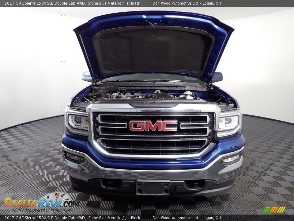 2017 GMC Sierra 1500 SLE Double Cab 4WD Stone Blue Metallic / Jet Black Photo #6