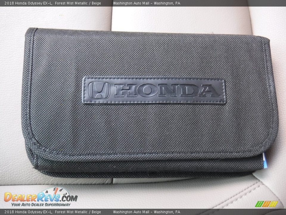 2018 Honda Odyssey EX-L Forest Mist Metallic / Beige Photo #33