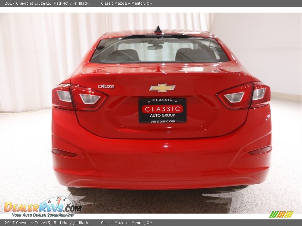 2017 Chevrolet Cruze LS Red Hot / Jet Black Photo #17