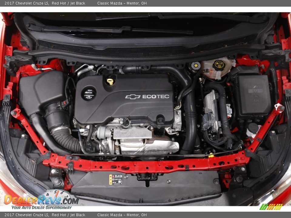2017 Chevrolet Cruze LS Red Hot / Jet Black Photo #18