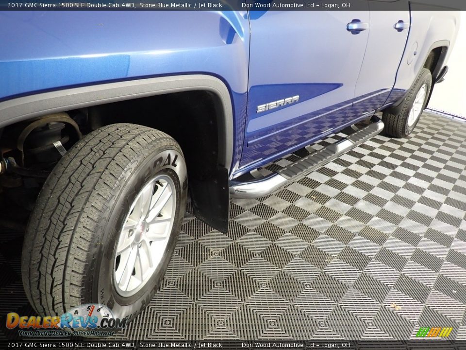 2017 GMC Sierra 1500 SLE Double Cab 4WD Stone Blue Metallic / Jet Black Photo #9