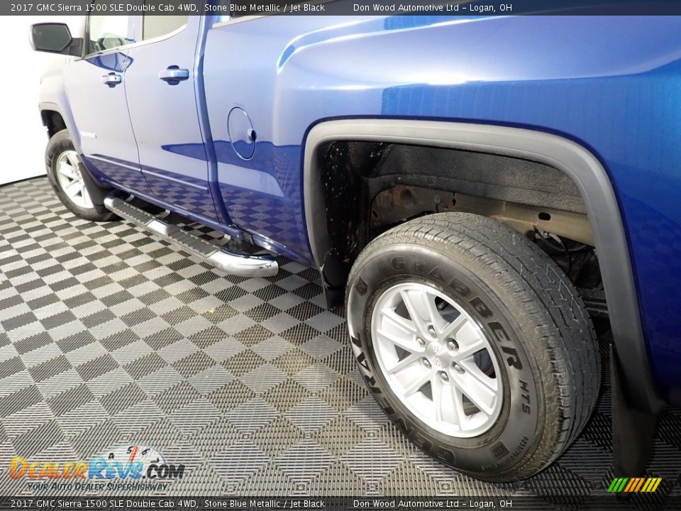 2017 GMC Sierra 1500 SLE Double Cab 4WD Stone Blue Metallic / Jet Black Photo #10