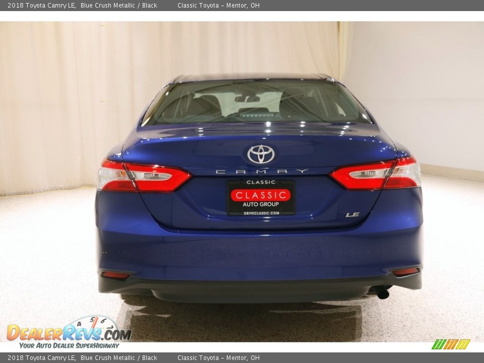 2018 Toyota Camry LE Blue Crush Metallic / Black Photo #17