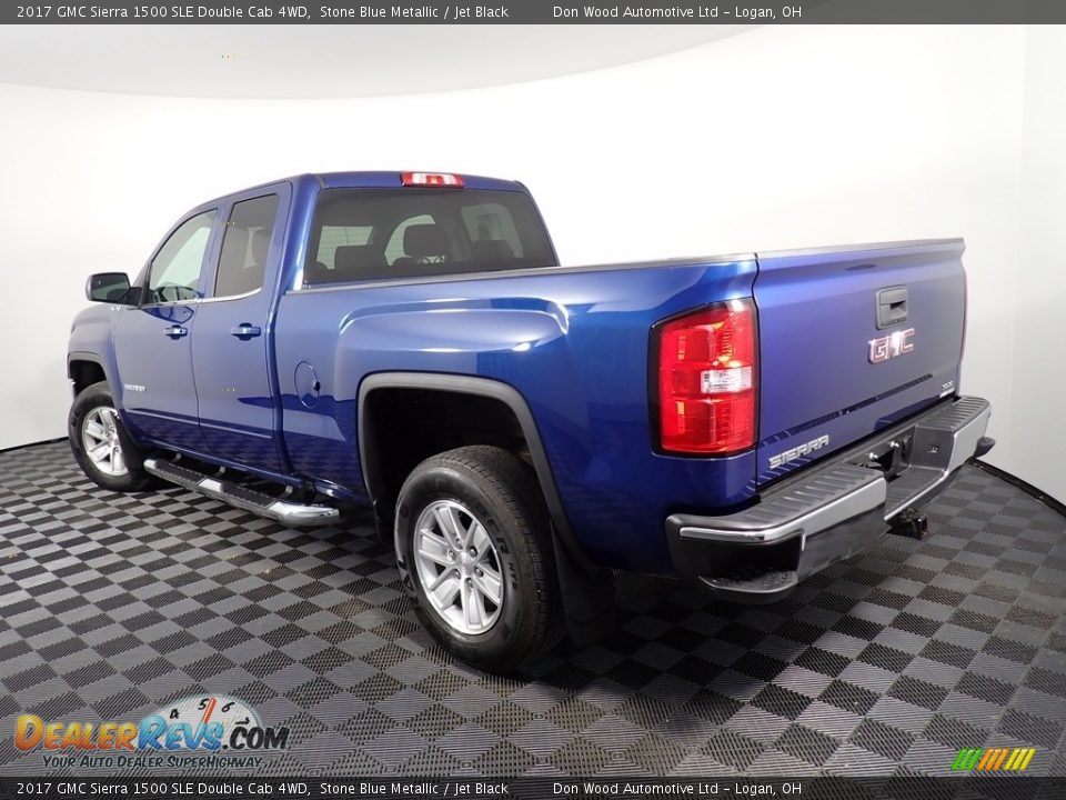 2017 GMC Sierra 1500 SLE Double Cab 4WD Stone Blue Metallic / Jet Black Photo #11