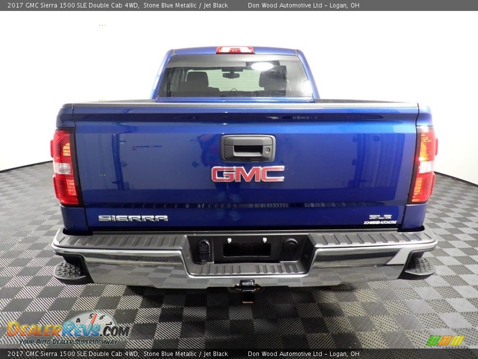 2017 GMC Sierra 1500 SLE Double Cab 4WD Stone Blue Metallic / Jet Black Photo #12