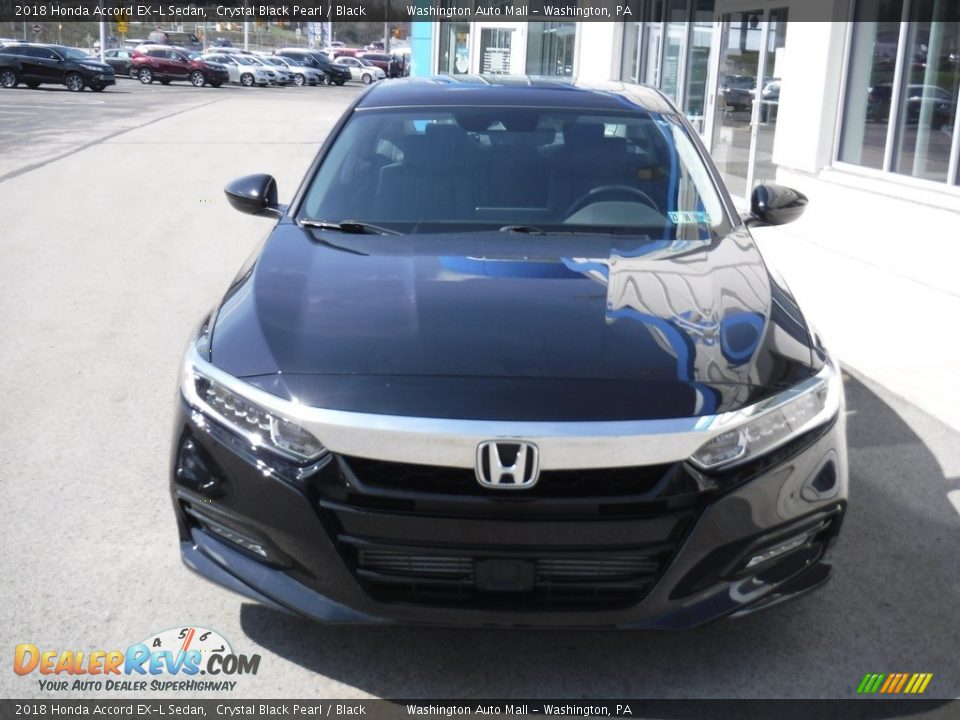 2018 Honda Accord EX-L Sedan Crystal Black Pearl / Black Photo #4