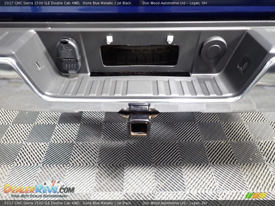 2017 GMC Sierra 1500 SLE Double Cab 4WD Stone Blue Metallic / Jet Black Photo #13