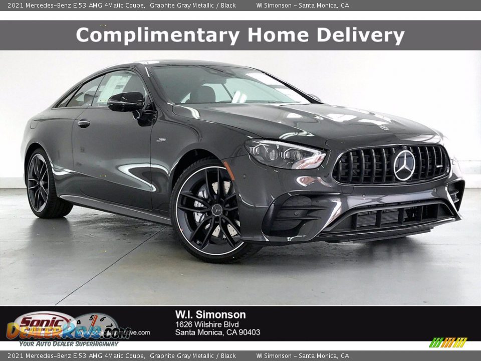 2021 Mercedes-Benz E 53 AMG 4Matic Coupe Graphite Gray Metallic / Black Photo #1