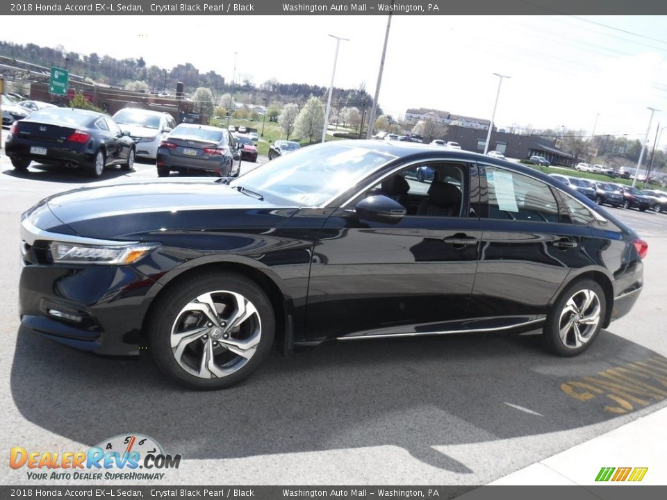 2018 Honda Accord EX-L Sedan Crystal Black Pearl / Black Photo #6