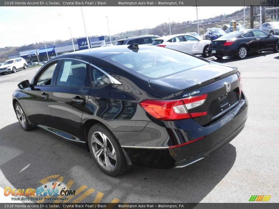 2018 Honda Accord EX-L Sedan Crystal Black Pearl / Black Photo #7