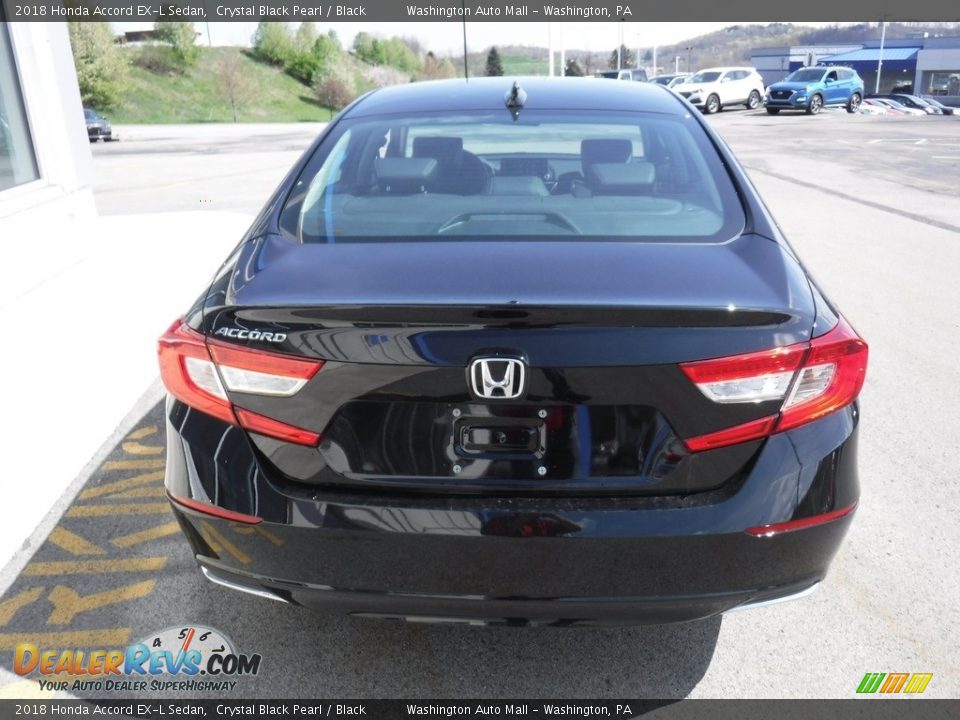 2018 Honda Accord EX-L Sedan Crystal Black Pearl / Black Photo #8