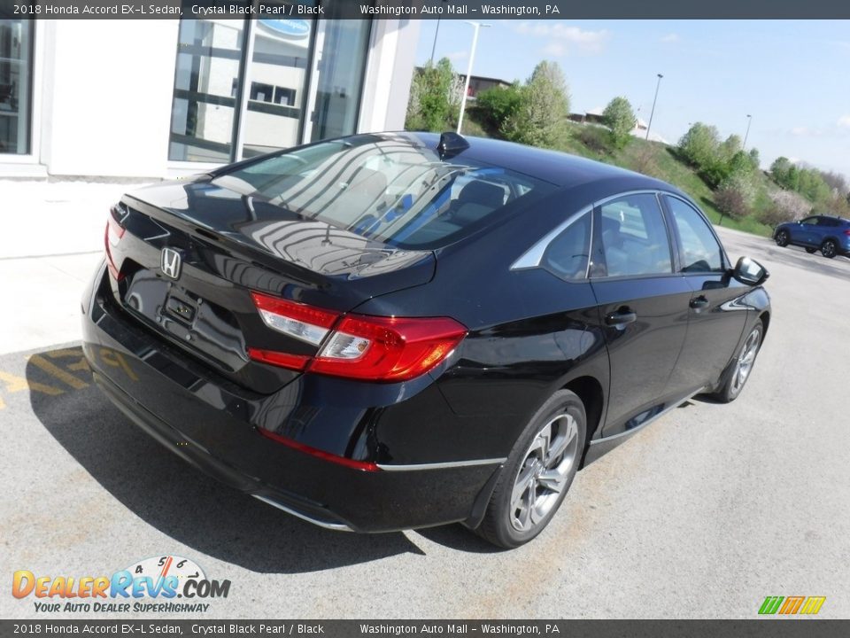 2018 Honda Accord EX-L Sedan Crystal Black Pearl / Black Photo #9
